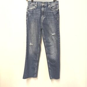 NWT Hudson Remi High Rise Straight Crop Distressed and Raw Hem 26